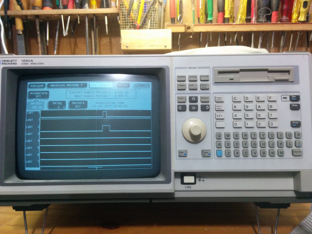 HP logic analyzer 1661A פרויקט הנדסאי אלקטרוניקה